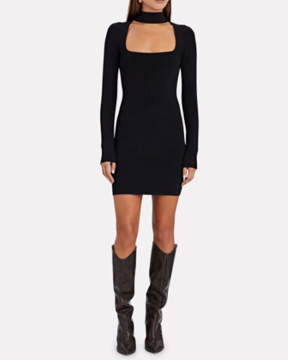 INTERMIX Marcie Choker Neck Mini Dress size Small